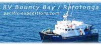 Dr. Graham Wragg and Huub van Buchem are operating the RV Bounty Bay. - Sally is the good girl on board - click to their website