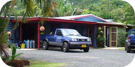 >>> Pacific Divers base / photo by archi &copy; cookislands.com
